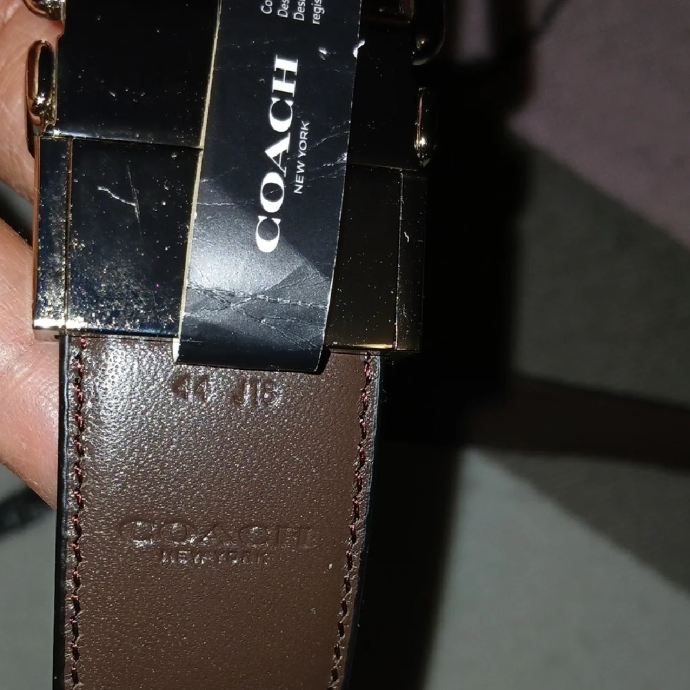 Coach Black Belt with Silver Buckle - Picture 7 of 10